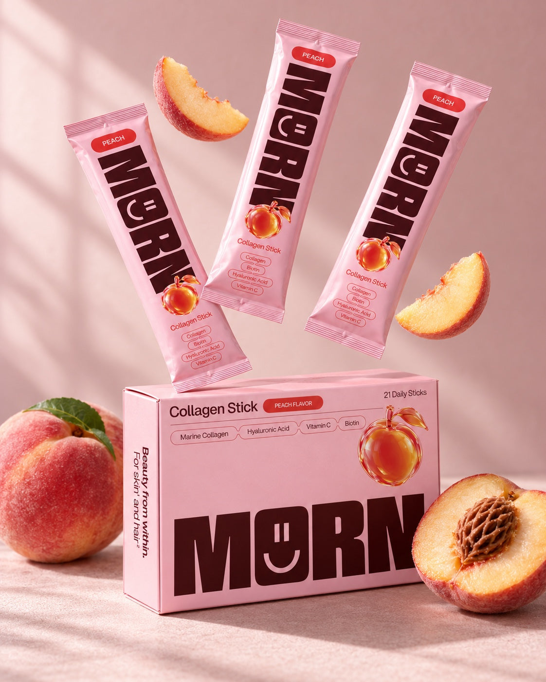 MORN Collagen Liquid Stick · Peach